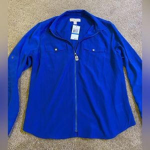 Michale Kors zipper blouse
